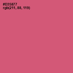 #D35877 - Cranberry Color Image