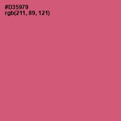 #D35979 - Cranberry Color Image