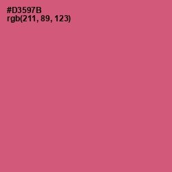 #D3597B - Cranberry Color Image