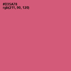 #D35A78 - Cranberry Color Image