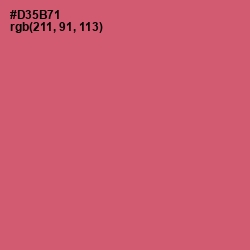 #D35B71 - Cranberry Color Image