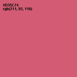 #D35C74 - Cranberry Color Image