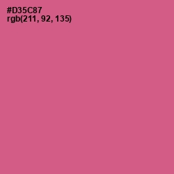 #D35C87 - Mulberry Color Image