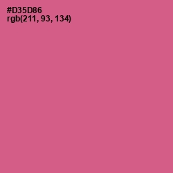 #D35D86 - Mulberry Color Image