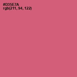 #D35E7A - Cranberry Color Image