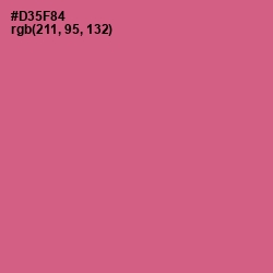 #D35F84 - Mulberry Color Image
