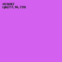 #D360EF - Heliotrope Color Image