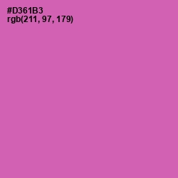 #D361B3 - Hopbush Color Image