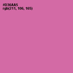 #D36AA5 - Hopbush Color Image