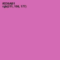 #D36AB1 - Hopbush Color Image