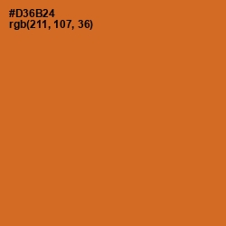 #D36B24 - Piper Color Image