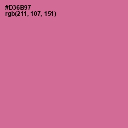 #D36B97 - Charm Color Image