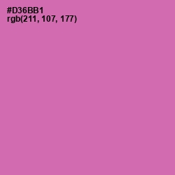 #D36BB1 - Hopbush Color Image