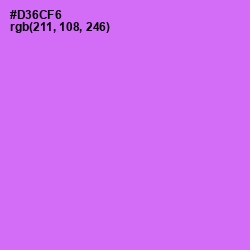 #D36CF6 - Heliotrope Color Image