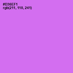 #D36EF1 - Heliotrope Color Image