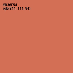 #D36F54 - Raw Sienna Color Image