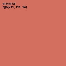 #D36F5E - Raw Sienna Color Image
