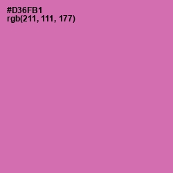 #D36FB1 - Hopbush Color Image