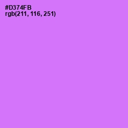 #D374FB - Heliotrope Color Image