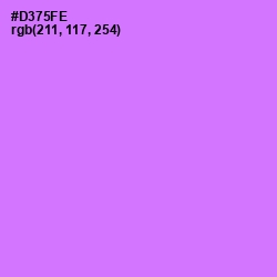 #D375FE - Heliotrope Color Image