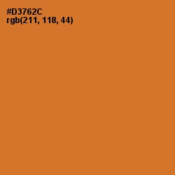 #D3762C - Ochre Color Image