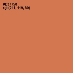 #D37750 - Raw Sienna Color Image