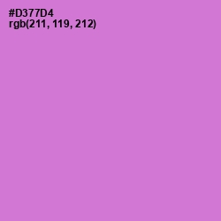 #D377D4 - Orchid Color Image