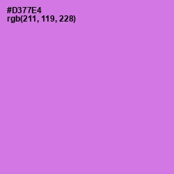 #D377E4 - Heliotrope Color Image