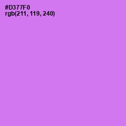 #D377F0 - Heliotrope Color Image