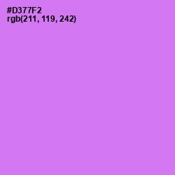 #D377F2 - Heliotrope Color Image