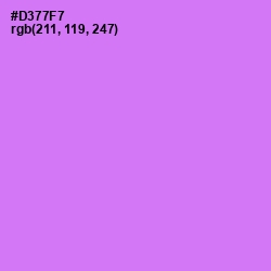 #D377F7 - Heliotrope Color Image