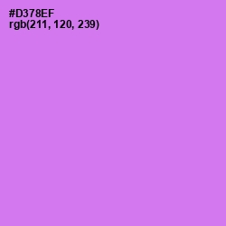 #D378EF - Heliotrope Color Image