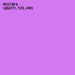 #D378F0 - Heliotrope Color Image