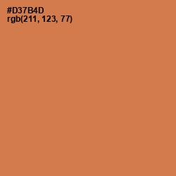 #D37B4D - Raw Sienna Color Image