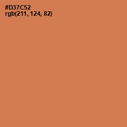 #D37C52 - Raw Sienna Color Image
