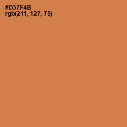 #D37F4B - Raw Sienna Color Image