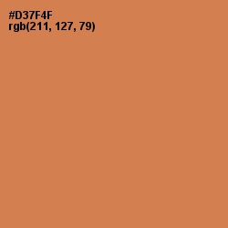 #D37F4F - Raw Sienna Color Image