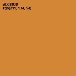 #D38636 - Brandy Punch Color Image