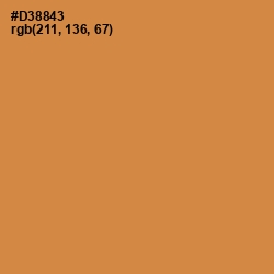 #D38843 - Tussock Color Image