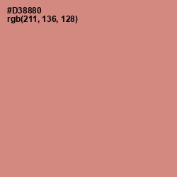 #D38880 - My Pink Color Image