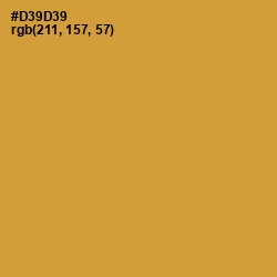 #D39D39 - Nugget Color Image