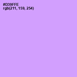 #D39FFE - Mauve Color Image