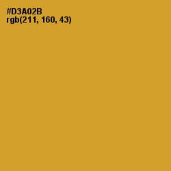 #D3A02B - Golden Grass Color Image