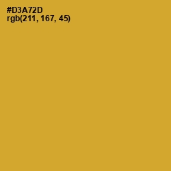 #D3A72D - Golden Grass Color Image