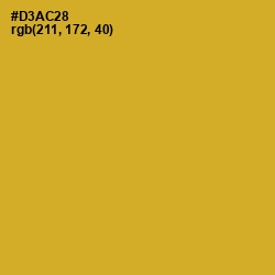 #D3AC28 - Golden Grass Color Image