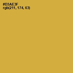 #D3AE3F - Old Gold Color Image