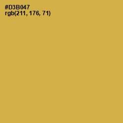 #D3B047 - Turmeric Color Image