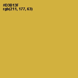 #D3B13F - Old Gold Color Image