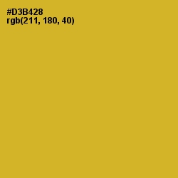 #D3B428 - Golden Grass Color Image