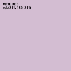 #D3BDD3 - Thistle Color Image
